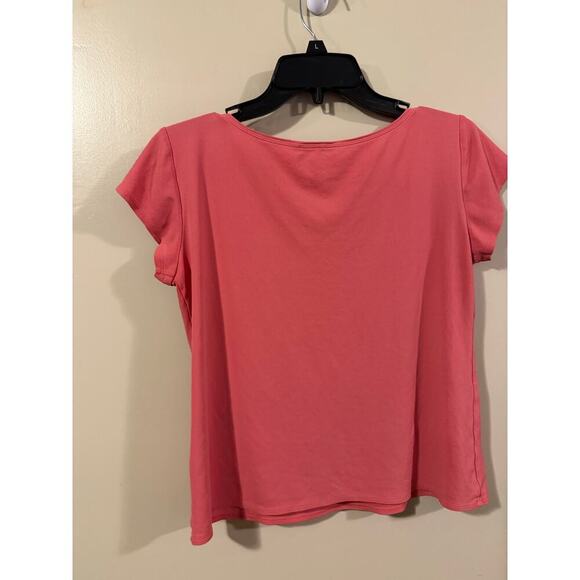 2/$35 Eileen Fisher 100% Silk Pink Size M Blouse Lagenlook Natural lightweight - Picture 3 of 9